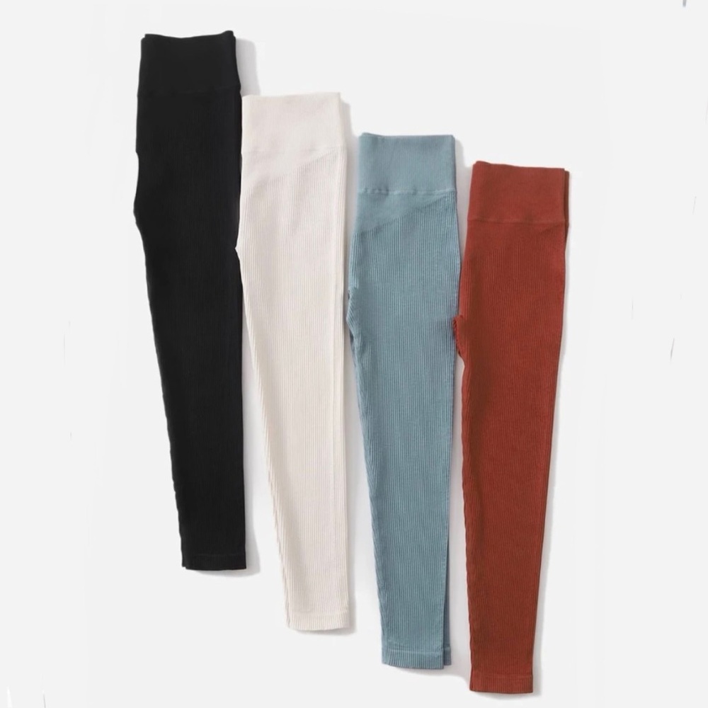 4 Pack Leggings, Ribbed
